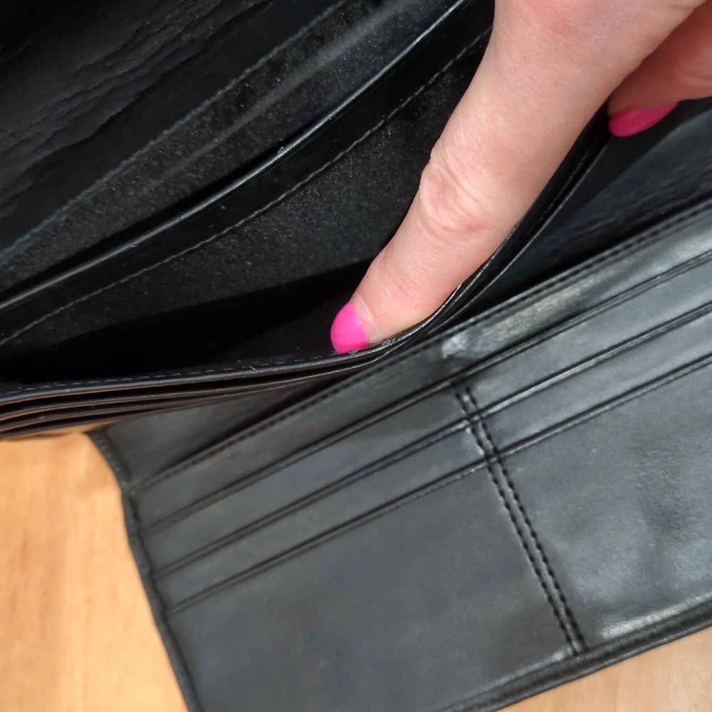 Coach Alexandra Black Leather Envelope wallet - Picture 9 of 15